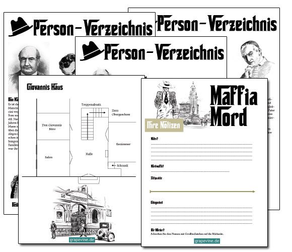 krimidinner spiel mit maffia story